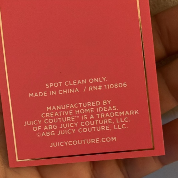 ✨Juicy Couture htf 💎BLING💎 gorgeous throw / accent pillow NWT - Picture 13 of 16